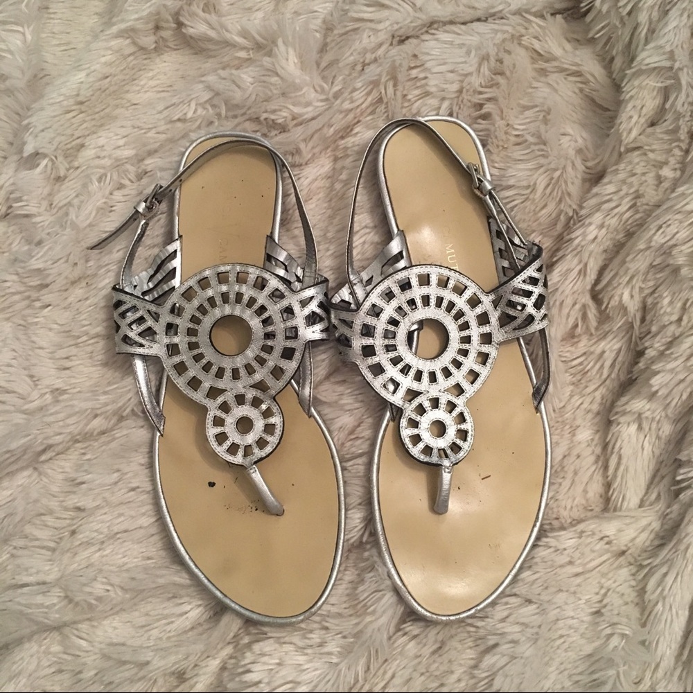 Vince Camuto silver sandals